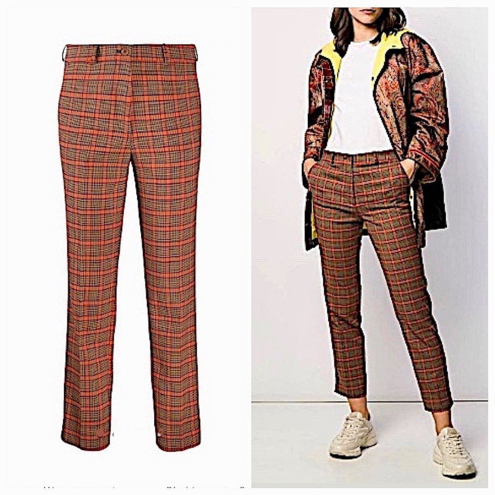 New Etro Tartan Trousers Size 6